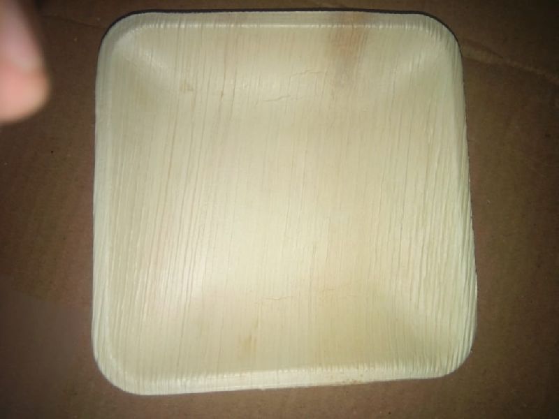 Rectangular Areca Leaf 8 inch square plates, for Serving Food, Size : 12inch, 4inch, 6inch, 8inch.10inch