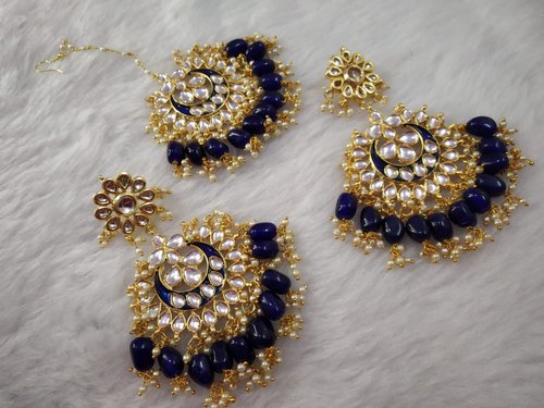 Details about   Indian Fashion White Crystal Jewelry Necklace Earrings Maang Tikka Sets RV 243 