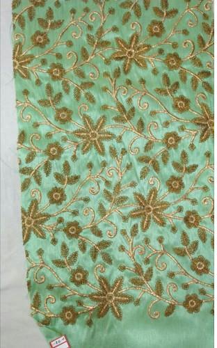 Green Designer Silk Fabric