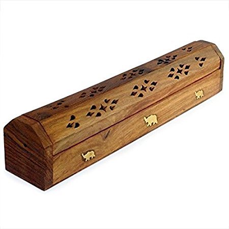 Polished Plain wood incense holder, Style : Antique