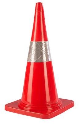 500 Grams Plastic Reflective Safety Cone, Shape : Conical