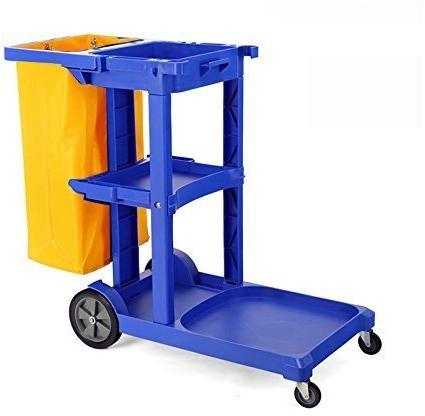 Janitorial Cart, Color : Blue