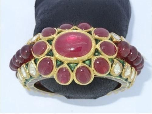 Diamond Polki Traditional Bangle