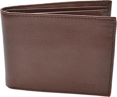 Mens Brown Leather Wallet, Pattern : Plain