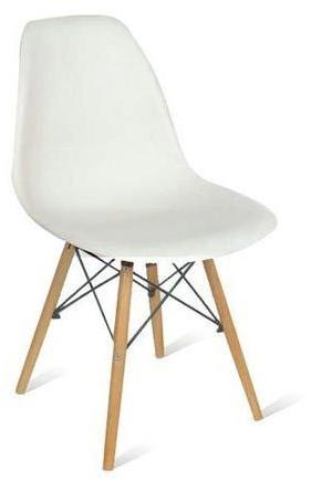 Wood Evie Chair, Color : White