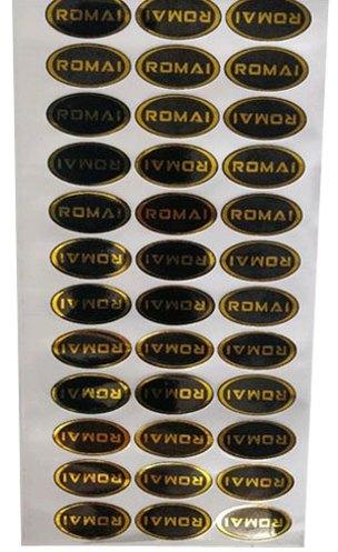 Oval Single Sided Vinyl Vehicle Sticker, Packaging Type : Packet