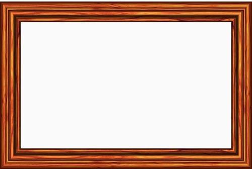 Wooden photo frame, Color : Brown