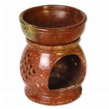 Harshit Exports Marble Oil Burner, Color : Brown