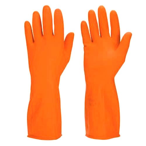 Unisex Safety Rubber Hand Gloves, for Industrial Use, Size : Medium, Large