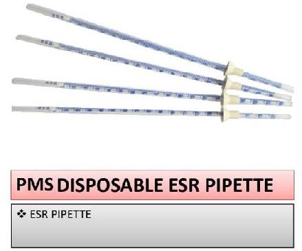 Plastic Disposable ESR Pipette, for Chemical Laboratory, Pharma/Lab, Certification : ISI Certified