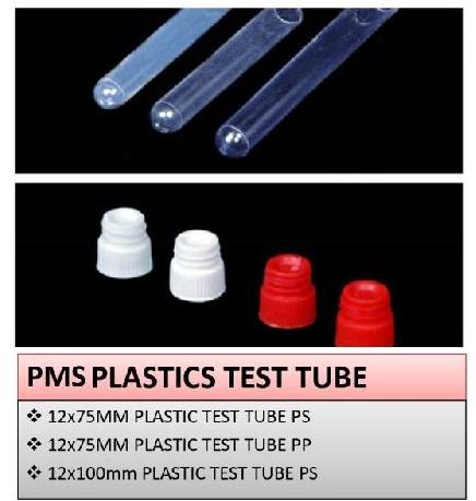 Plastic Test Tube, for Laboratory, Hospital, Clinic, Certification : ISI Certified