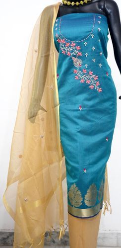 Ladies Chanderi Designer Suit