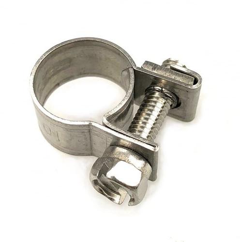 Silver Stainless Steel Fuel Hose Clamp, Size : Customized