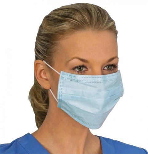 Dhaara Two Ply Earloop Face Mask, for Surgical, Color : Green