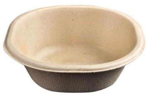 Sugarcane Bagasse Disposable Bowl, Color : Brown, Off White