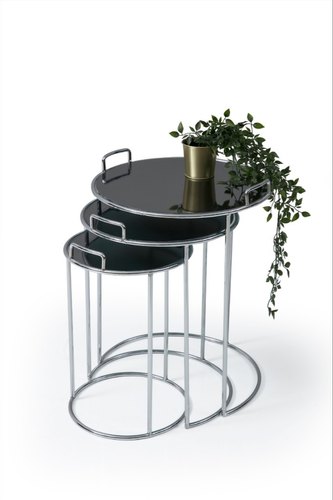 Stainless Steel Side Table, Color : Polish