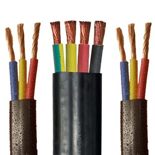 Three Polycab Flexible Multicore Cables
