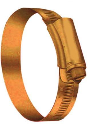 Polished Brass Perforated Hose Clamp, Packaging Type : Box