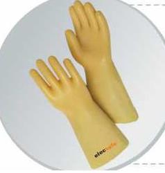 Seviour Plain Electrical Rubber Glove, Color : White