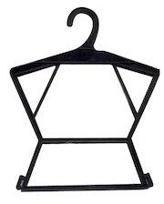 Plastic Frock Hanger, Color : Black