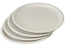 Round Non Polished China Clay microwavable plate, for Serving Food, Feature : Attractive Design