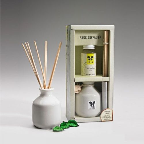 IRIS Reed Diffuser, for Air Fresh, Color : White