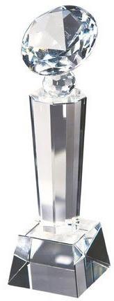 Silver Fancy Glass Trophy