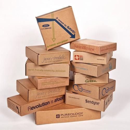 Cardboard packaging box, Pattern : Printed
