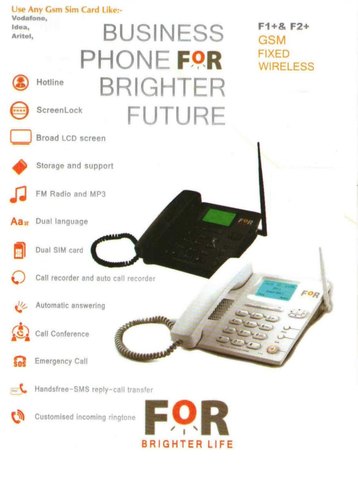 GSM SIM Card Base Phone