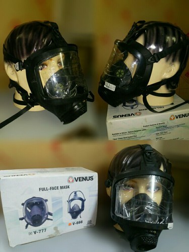 Plastic Full Face Masks, Color : BLACK