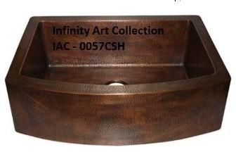 IAC–0057CSH  Double Wall Hammered Copper Sink