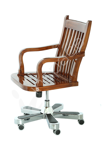 teak wood office chair