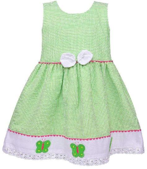 Printed Girls Cotton Frock, Feature : Comfortable