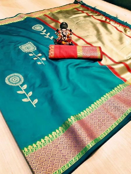 Printed Lichi Banarasi Silk Saree, Occasion : Casual Wear