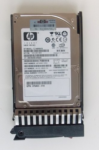 HP Dual Port Hard Drive, Storage Capacity : 146 GB