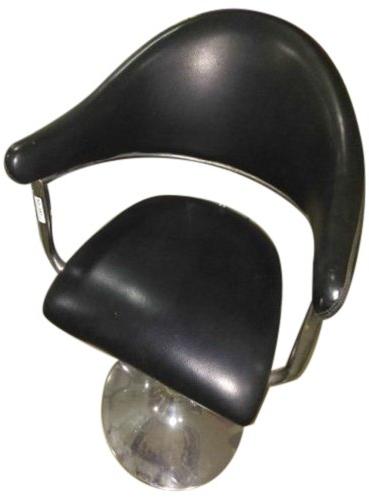 Plain Back Support Cafe Chair, Color : Black