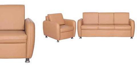 Rexine Saffron Designer Sofa Set