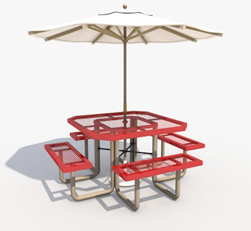Polyester Straight Wooden Garden Umbrella, for Outdoor Furniture, Pattern : Printed