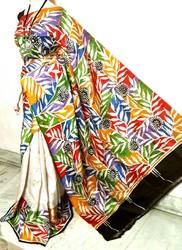 Silk Batik Sarees, Saree Length : 6.3 m (with blouse piece)