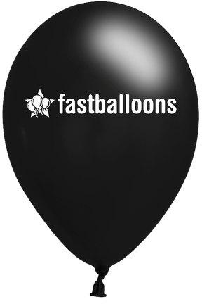 Black Printed Balloons