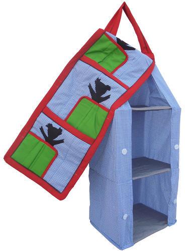 SRIM Fabric Hanging Foldable Baby Almirah, Size : 35 (L)x 90(H) x 25(D)