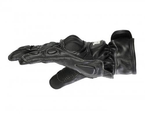 PU Flux Glove, Color : Black