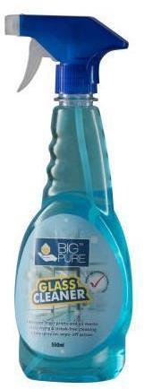BIG Pure Glass Cleaner, Packaging Size : 530 ml to 5 litre