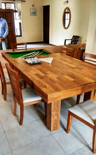 3R Billiard rectangular Solid Wood Dining table
