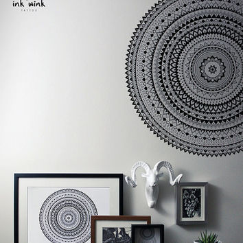 Round Handmade Wall Hangings, Pattern : Mandala, Printed, Floral