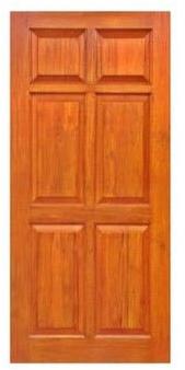 teak wooden door