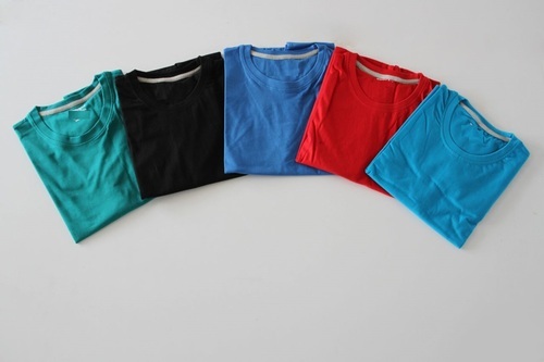 Round neck plain t shirt, Occasion : Casual Wear