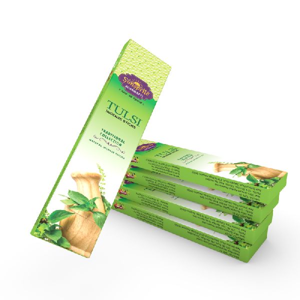 White Tulsi Incense Sticks, INR 20INR 40 / Pack by Sunsprite Agarbati Private Limited from