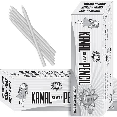 Kamal Natural Minerals Grey Slate Pencil, Packaging Type : Box Packing