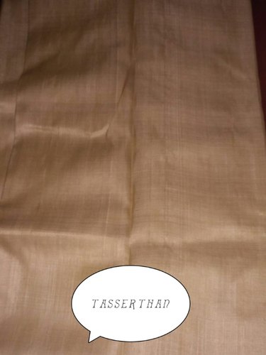 Plain Tussar Silk Fabric